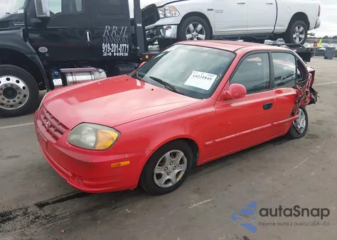 2005 Hyundai Accent Gls from USA, damaged, VIN KMHCG45C65U605963